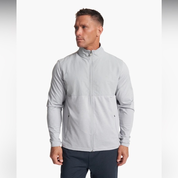 Vuori Sunday Element Platinum Track Jacket Running Gym Outdoors Athletic Men's L - Picture 1 of 11